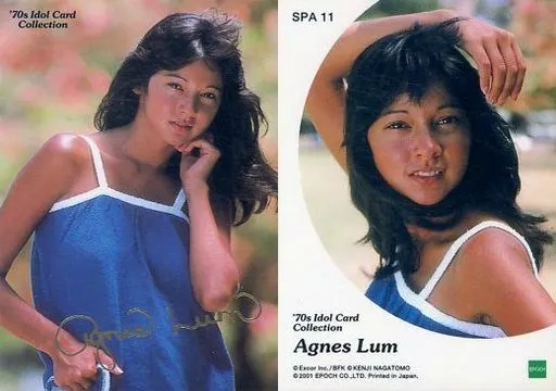 値下げ！アグネスラムメモリアルカードセット！　希少！カードセット　ポスターのみ！ 70s Idol card Collection AGNES Lum アグネス・ラム トレーディング