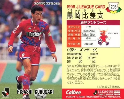 203 [Jリーグ選手カード] ： 黒崎 比差支
