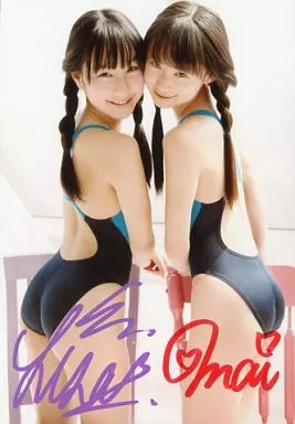 森下真依・新原里彩/直筆サイン入り/DVD「月と太陽」特典生写真