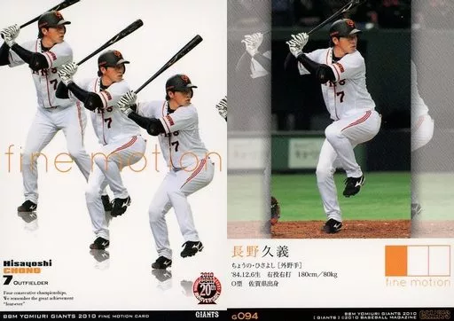 駿河屋 -<中古>G094 [連続写真カード] ： 長野久義（BBM）