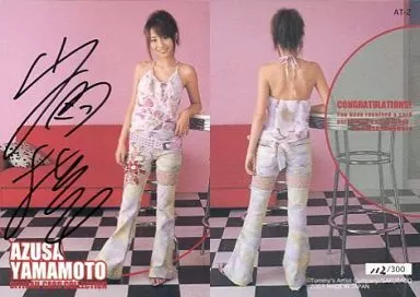 山本梓★サイン入り★ウルトラレア★アンカットシート★さくら堂のプリント付 山本梓☆サイン入り☆ウルトラレア☆アンカットシート☆さくら堂の