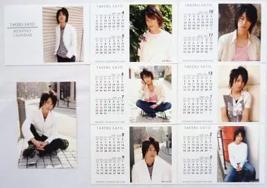 駿河屋 -<中古>佐藤健/MONTHLY CALENDAR 2007-2008/ポストカード
