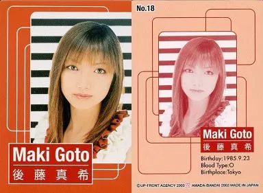 後藤真希 モーニング娘。 駿河屋 -<中古>NO.6 ： 後藤真希/モーニング娘｡P・Pカード
