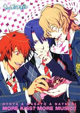 PR01[プロモーションカード]：OTOYA ＆ MASATO ＆ NATSUKI MORE KISS?MORE MUSIC!!/[放送記念フェア第1弾特典]
