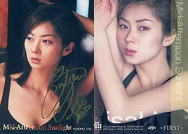 伊東美咲　美品　サイン金箔押し　トレーディングカード 当時物 伊東美咲 トレカ FIRST 箔押しサイン 6種 まとめ売り - メルカリ