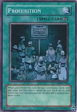 禁止令 英語 スーパー cp08 遊戯王 駿河屋 -<中古>CP08-EN002[SR]：Prohibition/禁止令（遊戯王）