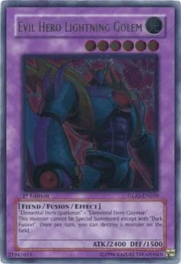 GLAS-EN039[UL]：Evil HERO Lightning Golem/E-HERO ライトニング・ゴーレム