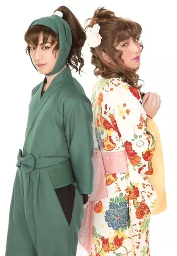 反橋宗一郎　ブロマイド　忍ミュ　女装 駿河屋 -<中古>反橋宗一郎(善法寺伊作)/全身・着物・女装・右手