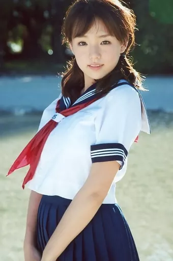 駿河屋 -<中古>AeLL./篠崎愛/膝上・衣装制服・白・黒・赤・体