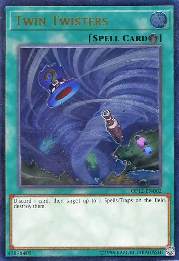 遊戯王/UL/魔法/英語版/OTS　Tournament　Pack　12　OP12-EN002[UL]：Twin Twisters/ツインツイスター