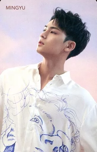 SEVENTEEN/MINGYU(ミンギュ)/背景ピンク/CD「JAPAN 2ND SINGLE『舞い落ちる花びら(Fallin’ Flower)』」Loppi・HMV特典オリジナルスペシャルフォトカード