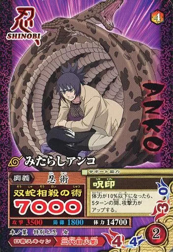 NARUTO-ナルト- みたらしアンコ立体浮世絵風超激レアカードKAYOU正規品 NARUTO-ナルト- みたらしアンコ立体浮世絵風超激レアカードKAYOU