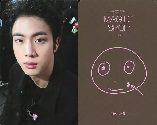 防弾少年団/JIN(ジン)/裏面茶・イラスト/DVD「BTS JAPAN OFFICIAL FANMEETING VOL.5 MAGIC SHOP 2019」封入特典フォトカード