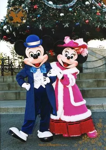 ミッキー ミニーマウス クリスマスフィギュア 2002 2002 Disney Minnie Mouse Christmas Ornament Santas Best Glass | eBay