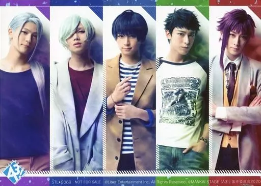 集合(5人)/横型・キャラクターショット・2Lサイズ/「戯曲 MANKAI STAGE『A3!』~WINTER 2020~」ステラワース特典ブロマイド
