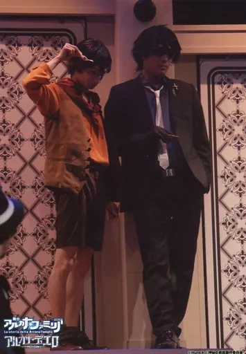 宮崎翔太(エルモ)・松本祐一(ジョーリィ)/ライブフォト・キャラクターショット/舞台「アルカナ・ファミリア Episode4 アルカナ・デュエロ」ステージフォト