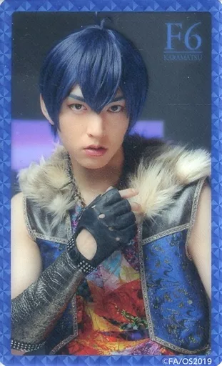 和田雅成(カラ松)/上半身・キャラクターショット/おそ松さん ニートの生きざま展 F6トレーディングクリアカード