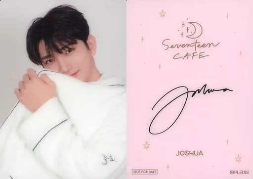 SEVENTEEN/JOSHUA(ジョシュア)/裏面印刷サイン入り/「SEVENTEEN CAFE 2021 ~PAJAMA PARTY~」事前予約特典カフェオリジナルカード