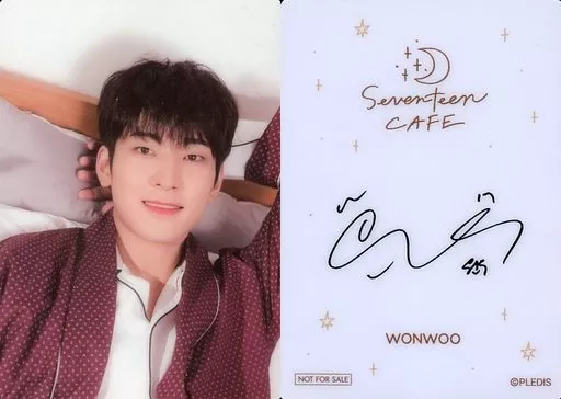 駿河屋 -<中古>SEVENTEEN/WONWOO(ウォヌ)/裏面印刷サイン入り