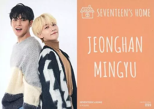 099：SEVENTEEN/MINGYU(ミンギュ)・JEONGHAN(ジョンハン)/「SEVENTEEN’s HOME MERCHANDISE」トレーディングカード