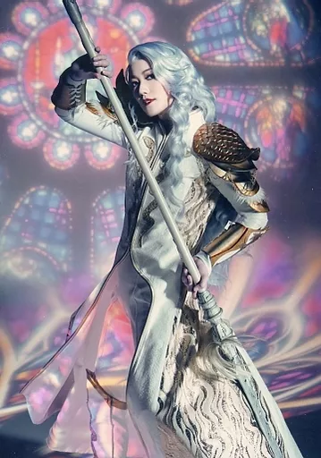 七海ひろき(細川ガラシャ)/膝上・キャラクターショット/舞台「『刀剣乱舞』綺伝 いくさ世の徒花」歴史上人物ブロマイド