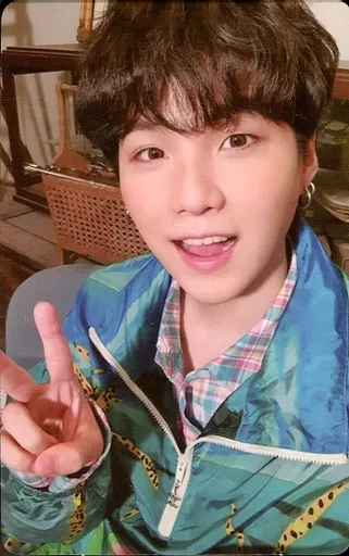 防弾少年団/SUGA(シュガ)/裏面黒/「BTS DECO KIT」同梱品 ランダムフォトカード