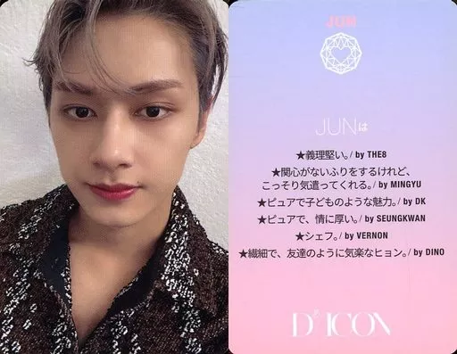 駿河屋 - 【買取】SEVENTEEN/JUN(ジュン)/裏面ピンク・日本語