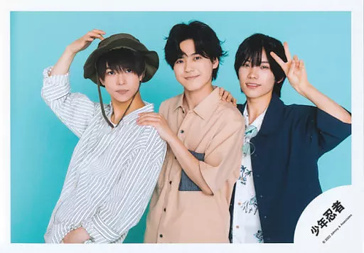少年忍者/北川拓実・織山尚大・青木滉平/横型・上半身/Greeting Photo ~Summer Vacation 2022~/公式生写真
