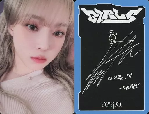 駿河屋 -<中古>aespa/WINTER(ウィンター)/裏面印刷サイン・メッセージ