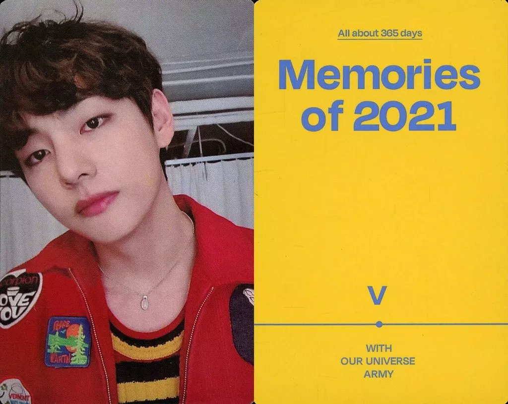 BTS(防弾少年団)/V(ブイ)/Blu-ray「BTS Memories of 2021」封入特典フォトカード