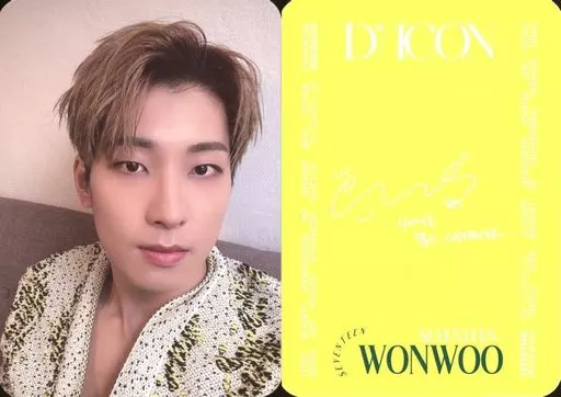 seventeen セブチ ウォヌ wonwoo サイン入り 生写真 セブチ ウォヌ 25 SEVENTEEN's HOME PHOTO CARD - メルカリ