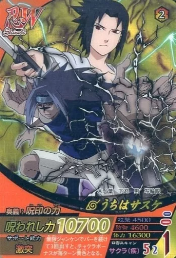 ナルティメットフォーメーション　うちはサスケ　NF-055 駿河屋 -<中古>NF-055[UR]：うちはサスケ（NARUTOデータカードダス）