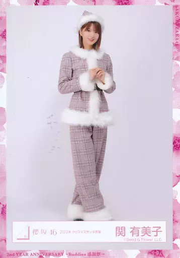 櫻坂46 関有美子 直筆 サイン 2022年クリスマスサンタ衣装 生写真 駿河屋 -<中古>関有美子/全身/櫻坂46ランダム生写真 【2022年