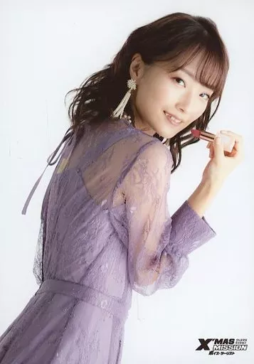 菅沼千紗 サイン入りブロマイド ボイスツーリスト クリスマスミッション Official photo (female) / voice actor Chisa Suganuma / Sitting