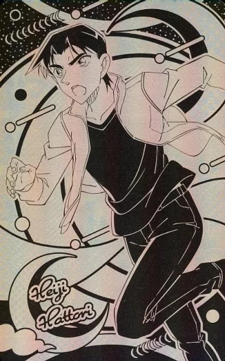 劇場版名探偵コナン　ストーリー　コレクションカードガム　服部平次　029 24.服部平次＆遠山和葉】名探偵コナン ホロピカカードコレクションガム