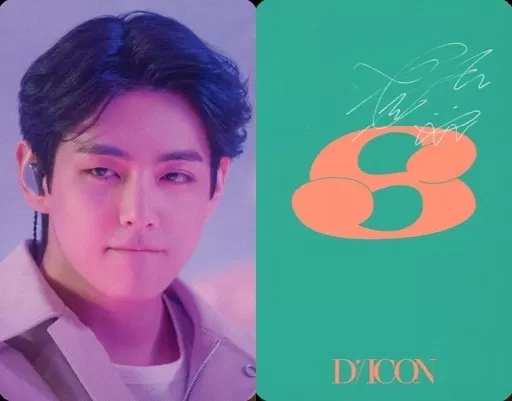 BTS V サイン入り D'ICONカード 駿河屋 -<中古>BTS(防弾少年団)/V(ブイ)/裏面緑・印刷サイン入り