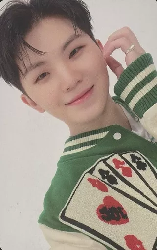 コレクションカード(男性)/「2022　SVT　PHOTOBOOK　’THE　NAME；17’」封入特典フォトカード　SEVENTEEN/WOOZI(ウジ)/裏面青/「2022 SVT PHOTOBOOK ’THE NAME；17’」封入特典フォトカード