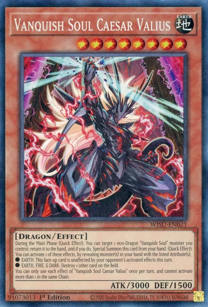 遊戯王/CR/効果モンスター/英語版/Wild　Survivors　WISU-EN021[CR]：Vanquish Soul Caesar Valius/VS 龍帝ヴァリウス