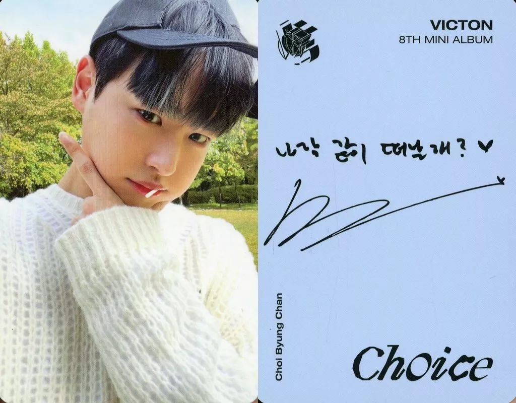 VICTON ビョンチャン トレカ 30枚+直筆サインフォト 駿河屋 -<中古>VICTON/ビョンチャン(BYUNGCHAN)/裏面オレンジ・印刷