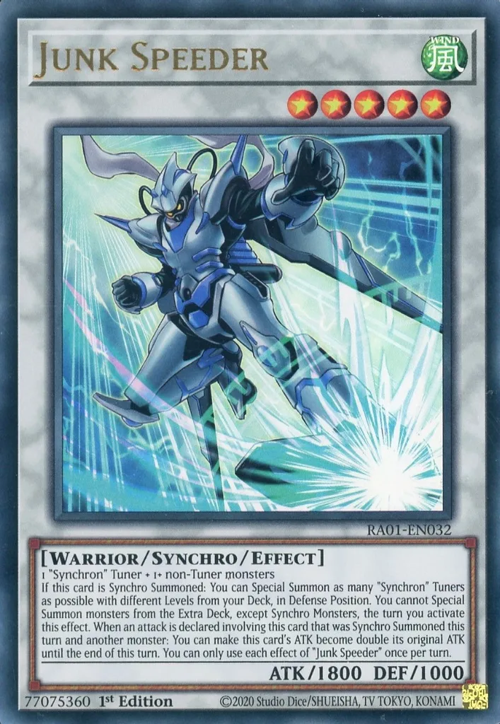 遊戯王/UR/シンクロモンスター/英語版/25th　Anniversary　Rarity　Collection　RA01-EN032[UR]：Junk Speeder/ジャンク・スピーダー