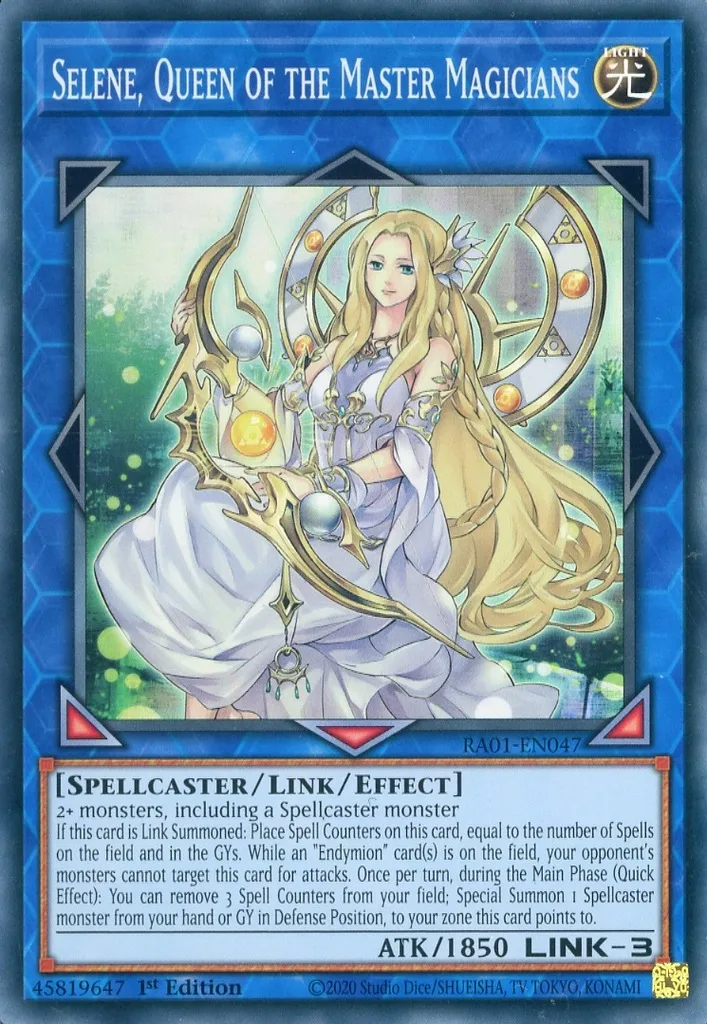 遊戯王/SR/リンクモンスター/英語版/25th　Anniversary　Rarity　Collection　RA01-EN047[SR]：Selene Queen of the Master Magicians/神聖魔皇后セレーネ
