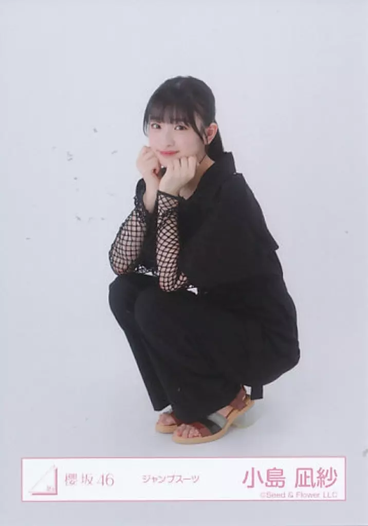 櫻坂46 小島凪紗 直筆 座り 中古】生写真(乃木坂46) 櫻坂46/小島凪紗/座り/櫻坂46ランダム生写真