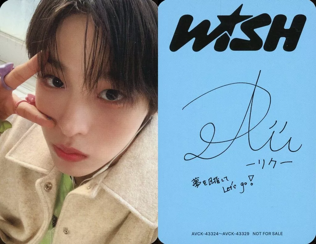 NCT WISH RIKU リク 直筆サイン入り チェキ NCT WISH RIKU リク 直筆サイン入り チェキ