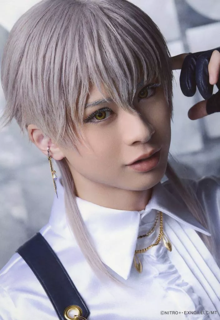 岡宮来夢(鶴丸国永)/バストアップ・キャラクターショット/「ミュージカル『刀剣乱舞』 ～陸奥一蓮～」ブロマイド 刀剣男士(ライブver.)