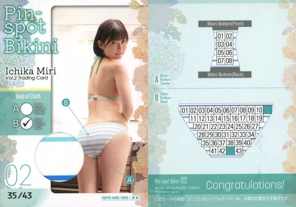 HIT'S&frasl;藤乃あおい ピンスポビキニカード04 #04&frasl;08 (A：稀少良部