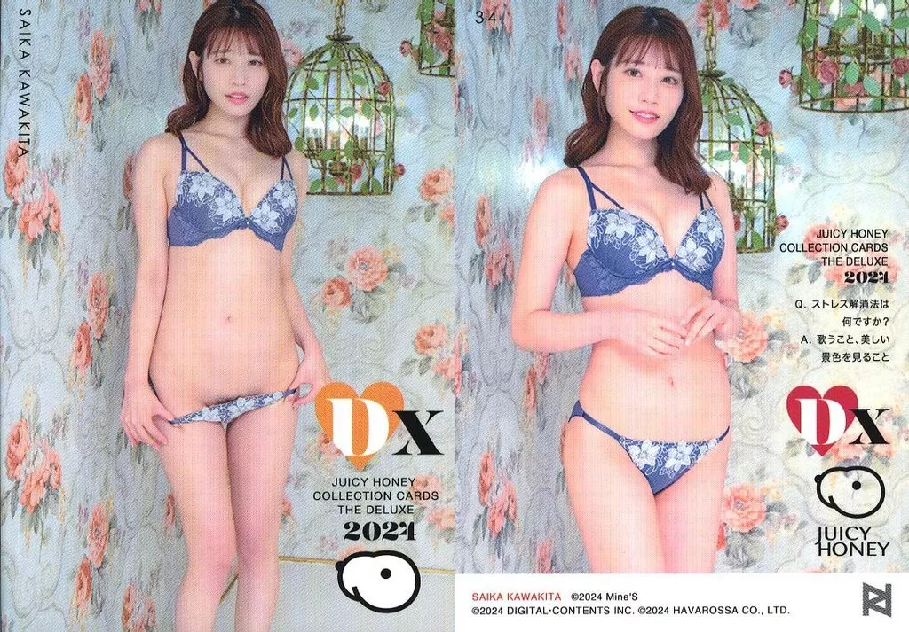 34 河北彩伽 ジューシーハニー DELUXE 2024 レギュラーカード Yahoo!オークション - ジューシーハニー THE DELUXE 2024 河北