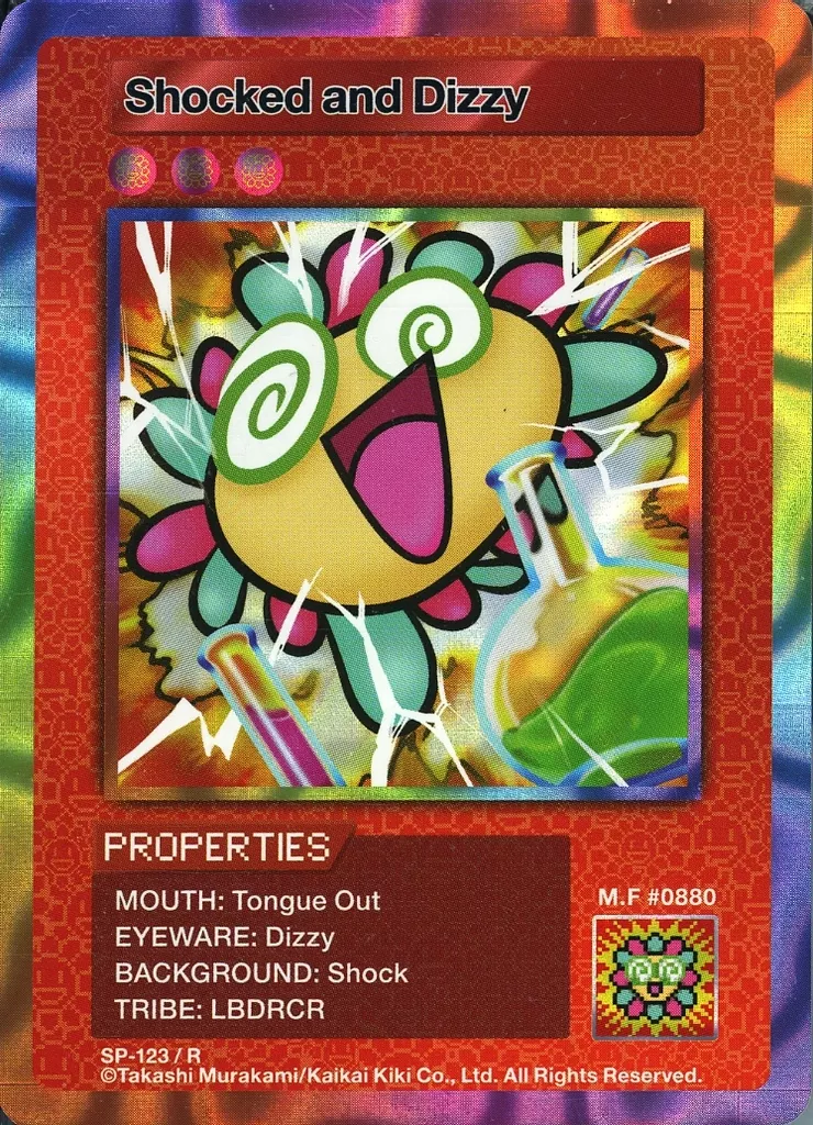 カイカイキキ/R/英語版/村上隆　COLLECTIBLE　TRADING　CARD　108フラワーズ　Revised　SP-123[R]：Shocked and Dizzy