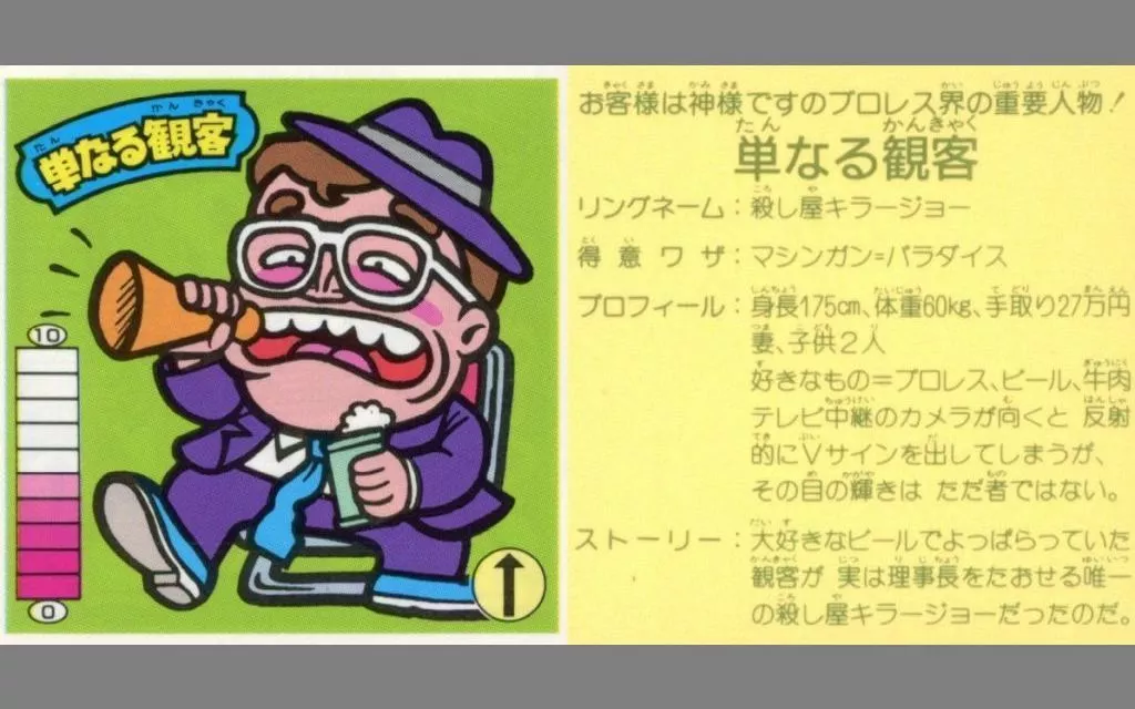 [黒アルミ]：【対キャラ無】単なる観客(名前：右上)(ゲージ：左上)