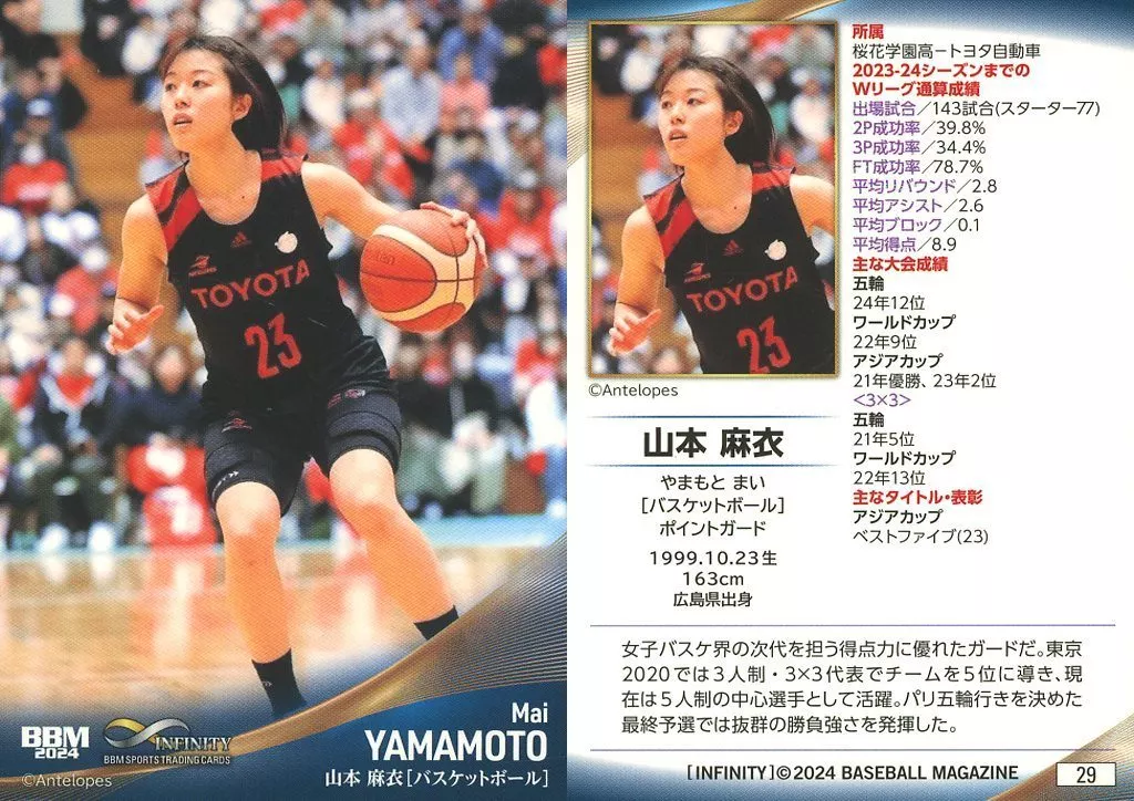 29[レギュラーカード]：山本麻衣