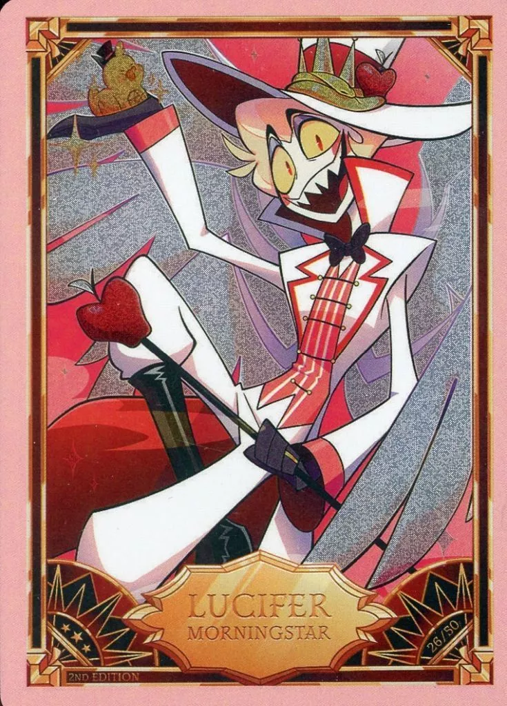 26/50[Rare]：(キラ)LUCIFER MORNINGSTAR(裏面：ピンク)